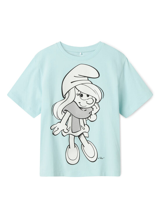NAME IT NAME IT T-Shirt Fleur Smurfs 13241788 Modrá Regular Fit