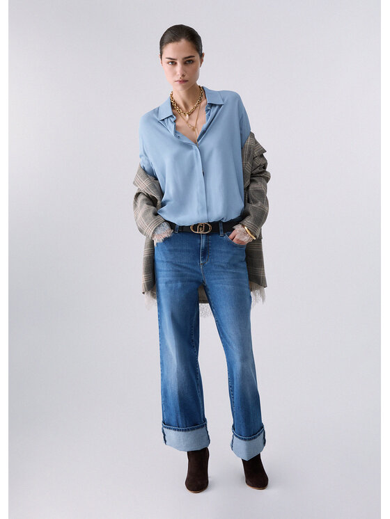 Liu Jo Liu Jo Koszula CF6207T2578X0805 Niebieski jasny Regular Fit