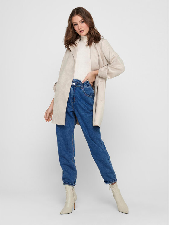 ONLY ONLY Παλτό μεταβατικό Joline 15179864 Μπεζ Regular Fit