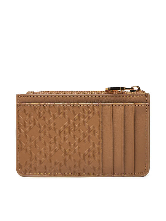 Tommy Hilfiger Tommy Hilfiger Калъф за кредитни карти Th Distinct Long Cc Holder Mono AW0AW17401 Кафяв