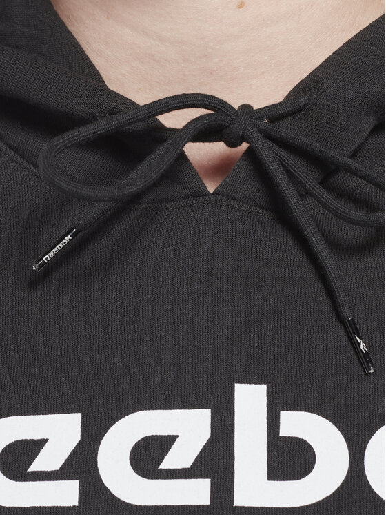 Reebok Reebok Μπλούζα Identity Big Logo H54748 Μαύρο Loose Fit