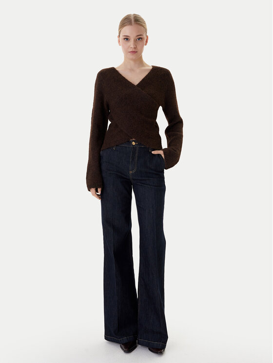 ONLY ONLY Pulover Zaggie 15376349 Rjava Regular Fit