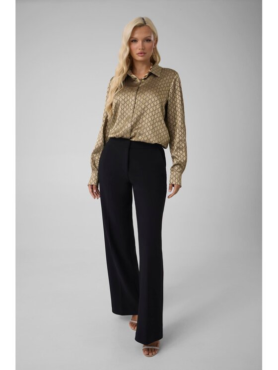 Guess Guess Kalhoty z materiálu 184039 Černá Classic Fit