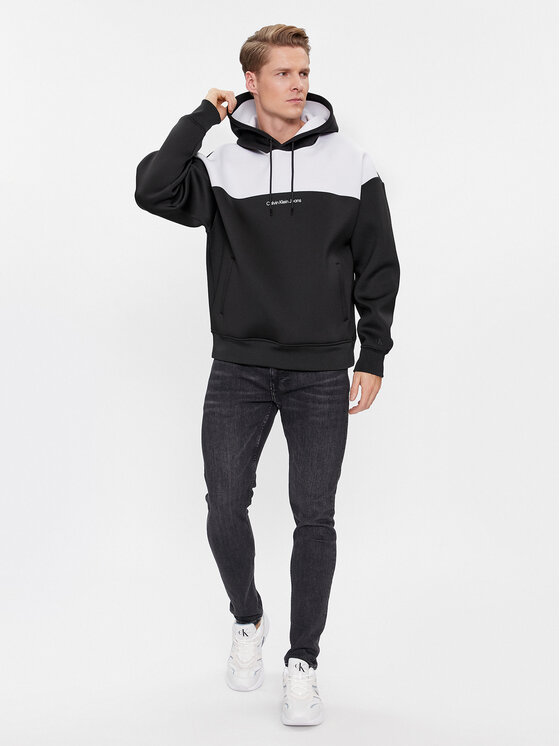 Calvin Klein Jeans Calvin Klein Jeans Sweatshirt Spacer J30J324628 Schwarz Regular Fit