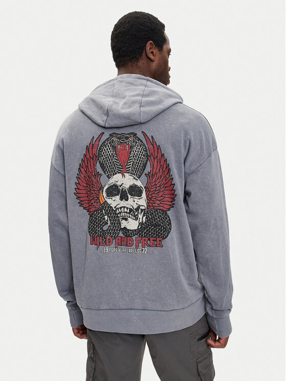Brave Soul Brave Soul Pulóver MSS-627PEROXIDE Kék Regular Fit
