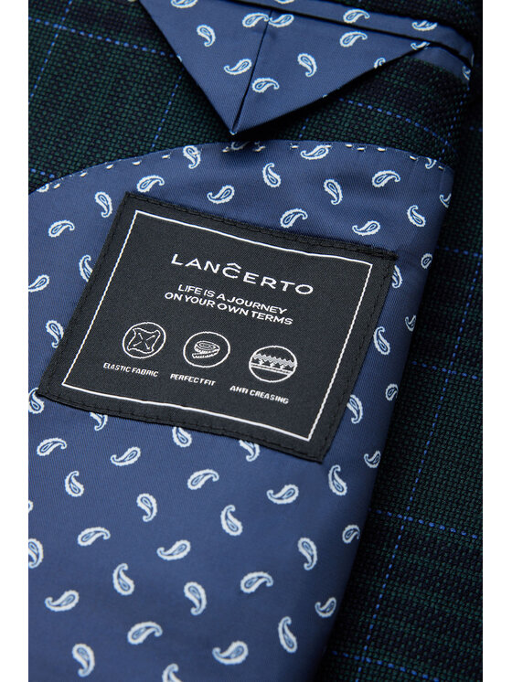 Lancerto Lancerto Marynarka Monahans MA131124000001 Zielony Slim Fit