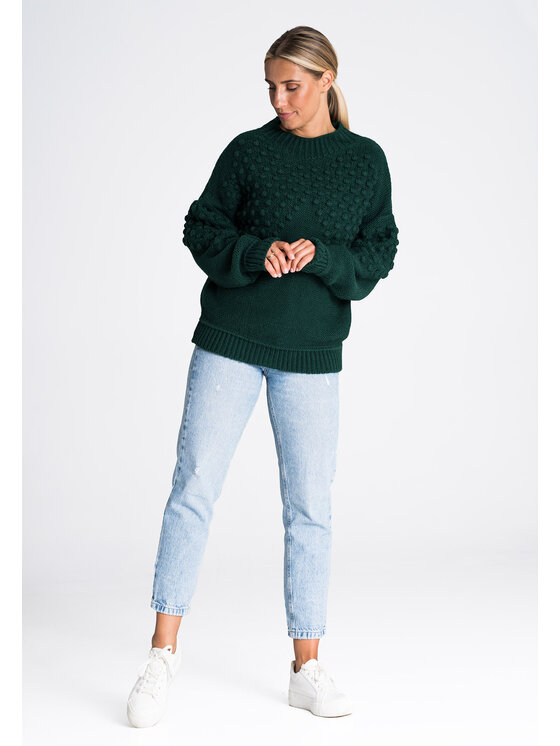 FIGL FIGLFIGL Maglione M982 Verde Regular Fit