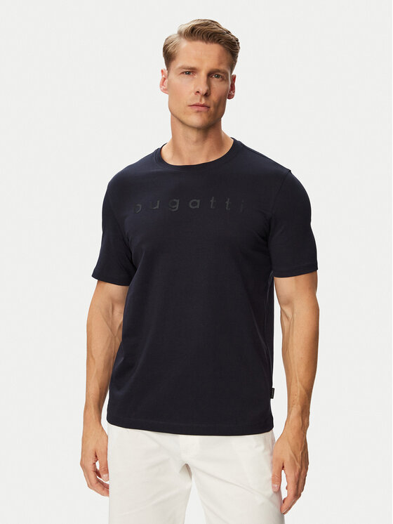 Bugatti Bugatti Tricou 8350-15049E Bleumarin Regular Fit