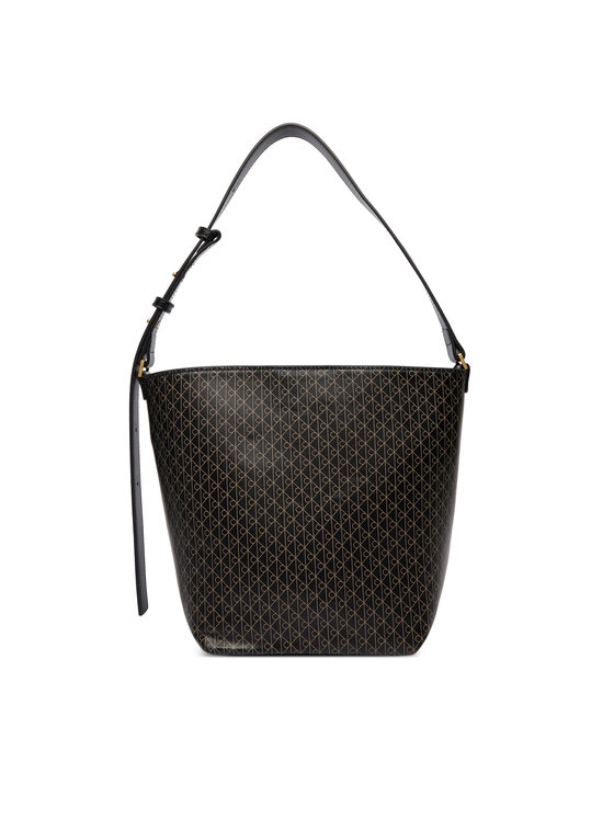 Calvin Klein Calvin Klein Kabelka Emblem Aop Medium Bucket LV04F3365G Černá