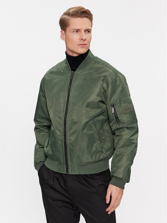 Férfi Bomber dzseki Calvin Klein, Méret: M, Zöld, Hero K10K109907