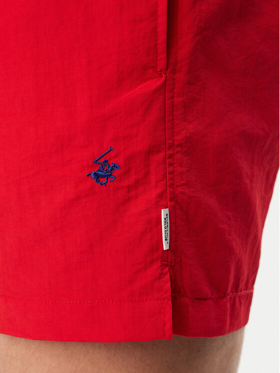 Beverly Hills Polo Club Beverly Hills Polo Club Szorty kąpielowe P-SS26M-UNION-0057 Czerwony Regular Fit