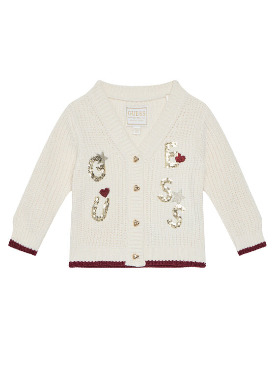 Guess Guess Pletena jopica A5BR00 Z3OC0 Bež Regular Fit