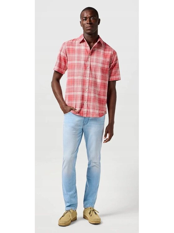 Wrangler Wrangler Jeansy LARSTON Niebieski Slim Fit