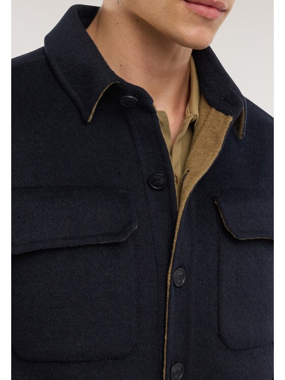 Trussardi Trussardi Płaszcz zimowy R020M000079N0B4 Niebieski Regular Fit
