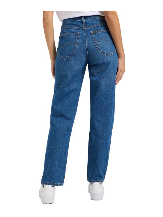 Lee Lee Jeansy 112363441 Niebieski Straight Fit