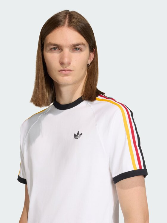 adidas adidas T-Shirt 3-Stripes Biały Regular Fit