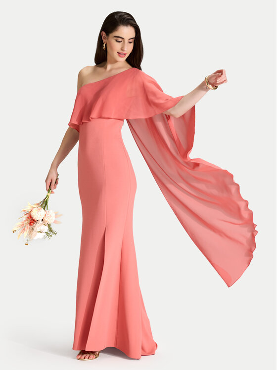 Swing Swing Večernja haljina 5AJ03500 Koraljna Regular Fit