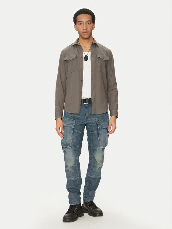 G-Star Raw G-Star Raw Cămașă Marine D24963-D454 C496 Gri Slim Fit