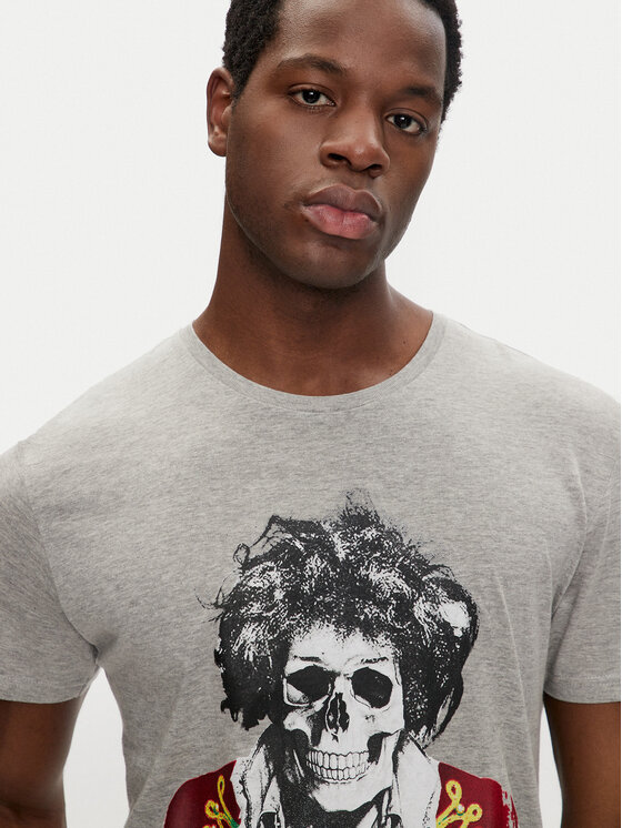 Brave Soul Brave Soul T-krekls MTS-149CAPITOL Pelēks Regular Fit