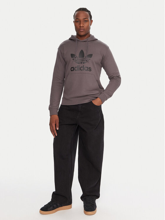 adidas adidas Μπλούζα adicolor Classics Trefoil JY3765 Γκρι Regular Fit