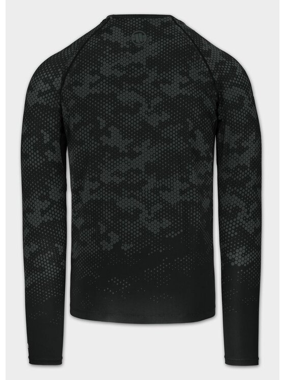 PITBULL PITBULL Koszulka techniczna HEX CAMO HILLTOP Zielony Regular Fit