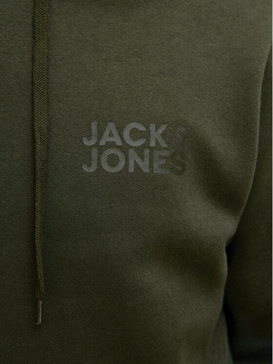 Jack&Jones Jack&Jones Pulóver Corp Logo 12152840 Zöld Regular Fit