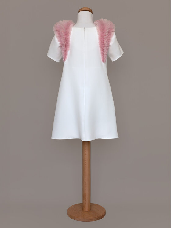 SLY SLY Sukienka 5SM-19A Écru Comfortable Fit