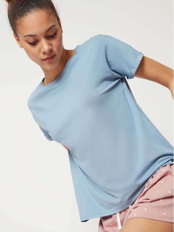 Skiny Skiny T-Shirt 80774 Modrá Comfortable Fit