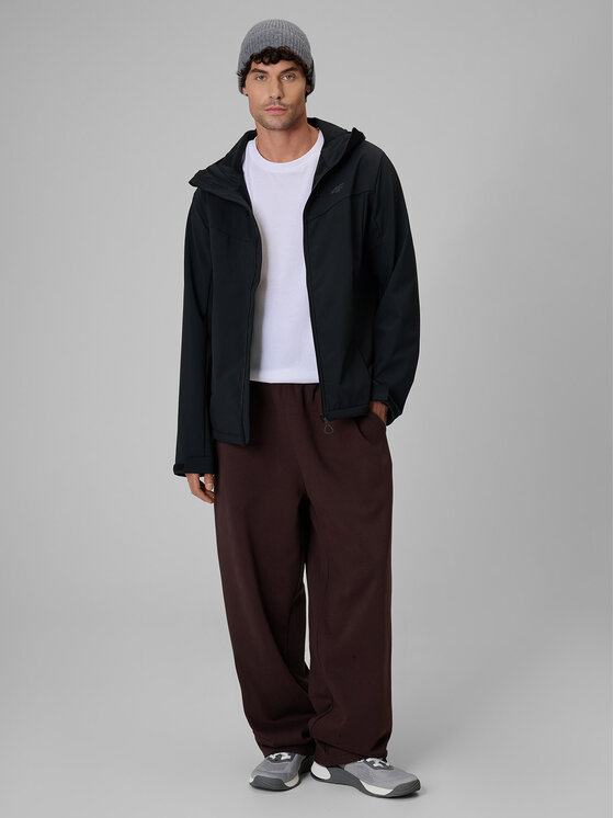 4F 4F Kurtka przejściowa URBAN COMMUTER Czarny Regular Fit