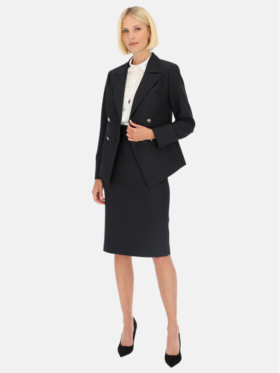 Potis & Verso Potis & Verso Spódnica Heven Granatowy Slim Fit