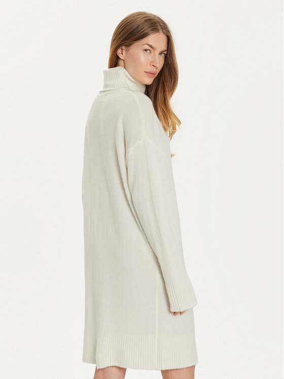 Brave Soul Brave Soul Kötött ruha LKD-230MINGLYB Ekru Regular Fit