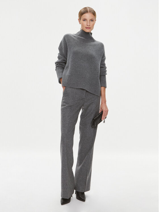 Calvin Klein Calvin Klein Spodnie materiałowe K20K205962 Szary Straight Fit