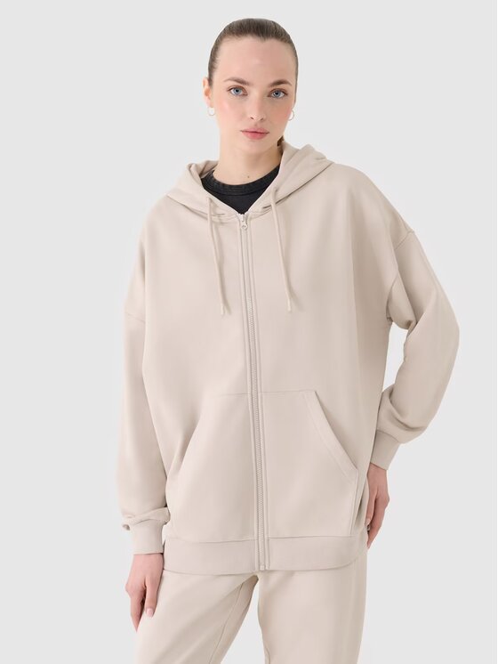 Bluza, rozmiar S, Brązowy, 4FRSS25TSWSF2152-83S
