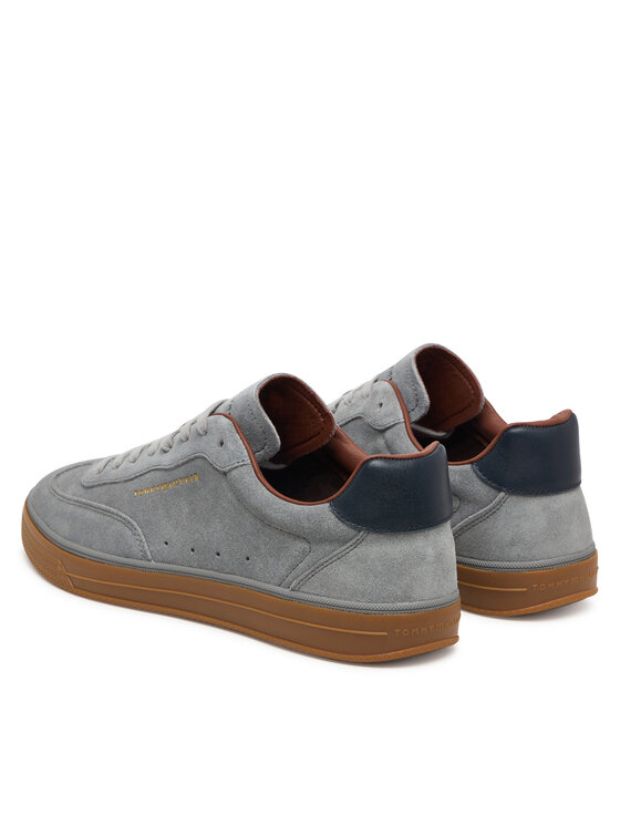 Tommy Hilfiger Tommy Hilfiger Sneakersy Th Lo Lux Suede Sneaker FM0FM05997 Šedá