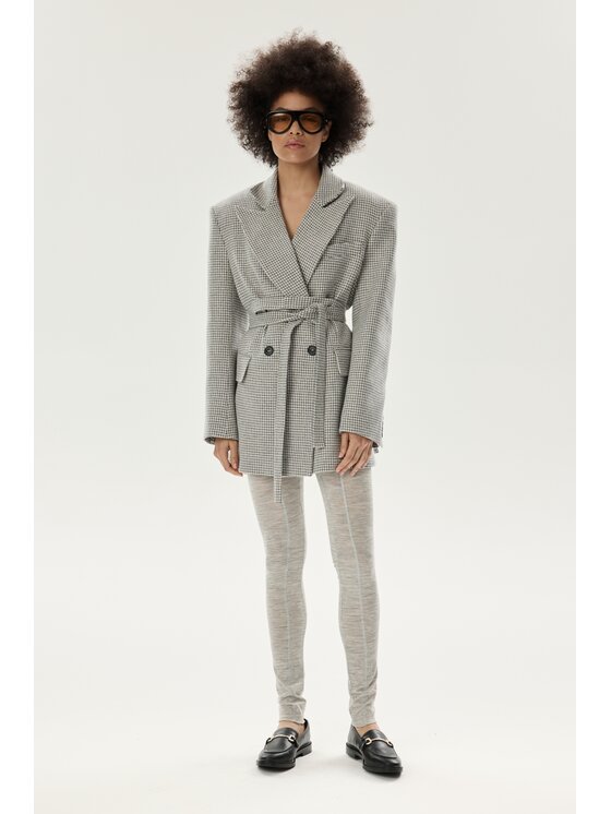 Laretaggio Laretaggio Marynarka VARI WOOL BLAZER Szary Casual Fit