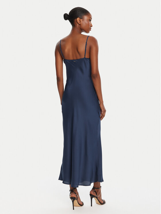 Guess Guess Cocktail obleka W5GK85 WH9C2 Mornarsko modra Classic Fit