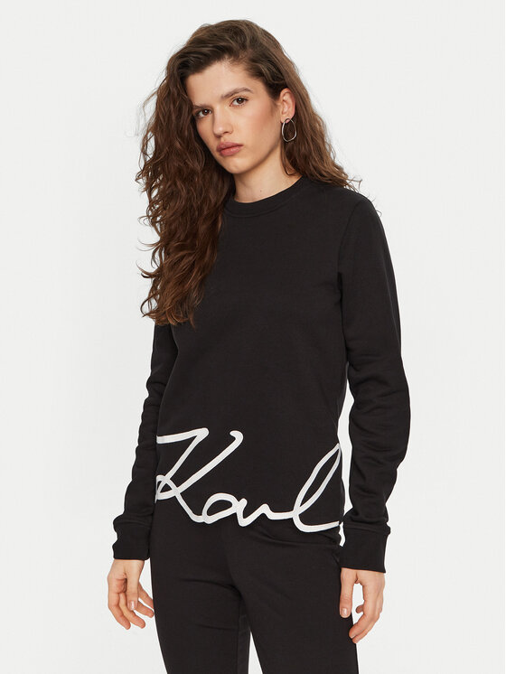 KARL LAGERFELD KARL LAGERFELD Bluză A1W20010 Negru Regular Fit