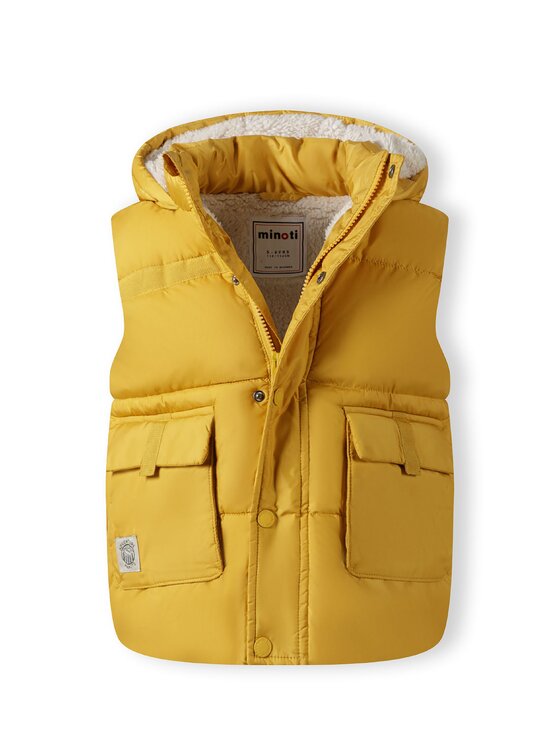 minoti minoti Kamizelka 27gilet5 Żółty Regular Fit