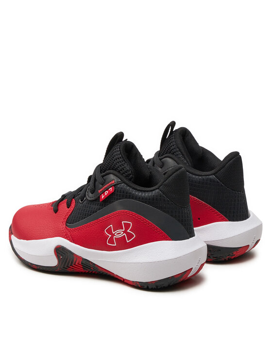 Under Armour Under Armour Buty do koszykówki Pre-School UA Lockdown 7 3028514 Czerwony