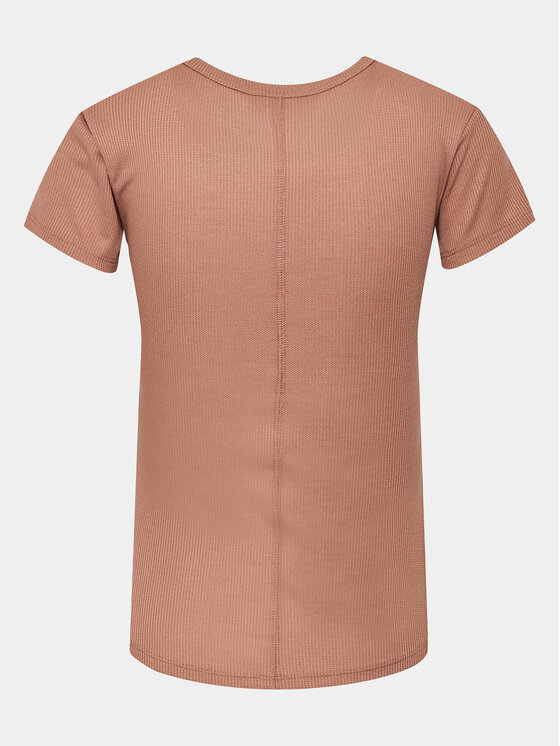 Hunkemöller Hunkemöller Zgornji del pižame Henley 203153 Rjava Regular Fit