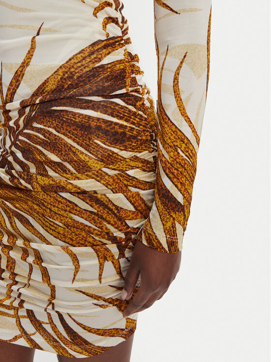 Just Cavalli Just Cavalli Rochie cocktail 80PAO957 JS560 Bej Slim Fit