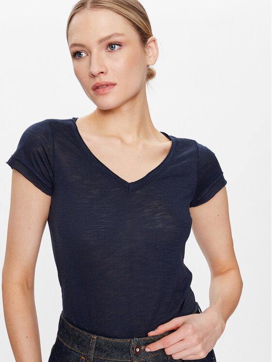 Sisley Sisley T-shirt 3TNHL4007 Tamnoplava Regular Fit