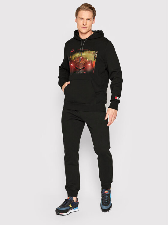 Puma Puma Bluza BATMAN 534728 Czarny Regular Fit