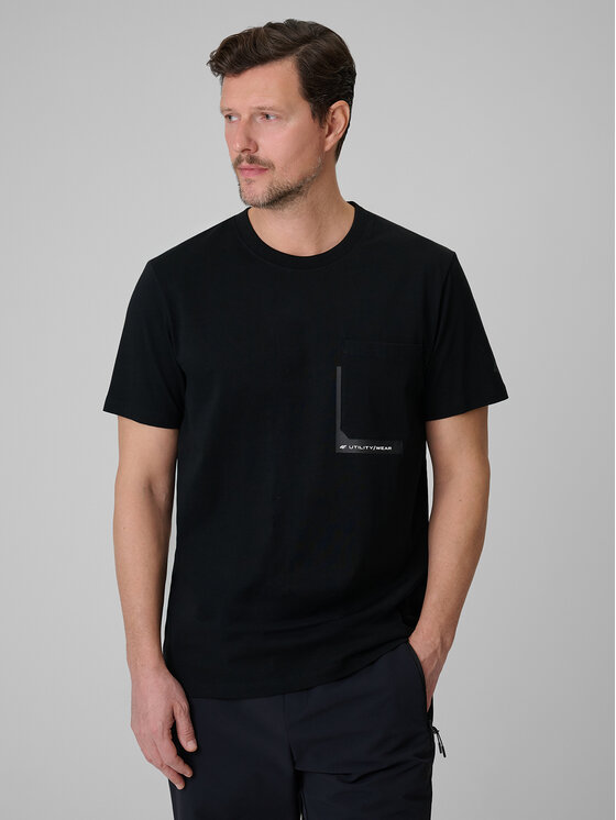 4F 4F T-Shirt CITY Czarny Regular Fit