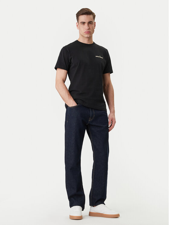 Guess Jeans Guess Jeans T-Shirt M6GIC0 K8HM0 Μαύρο Regular Fit