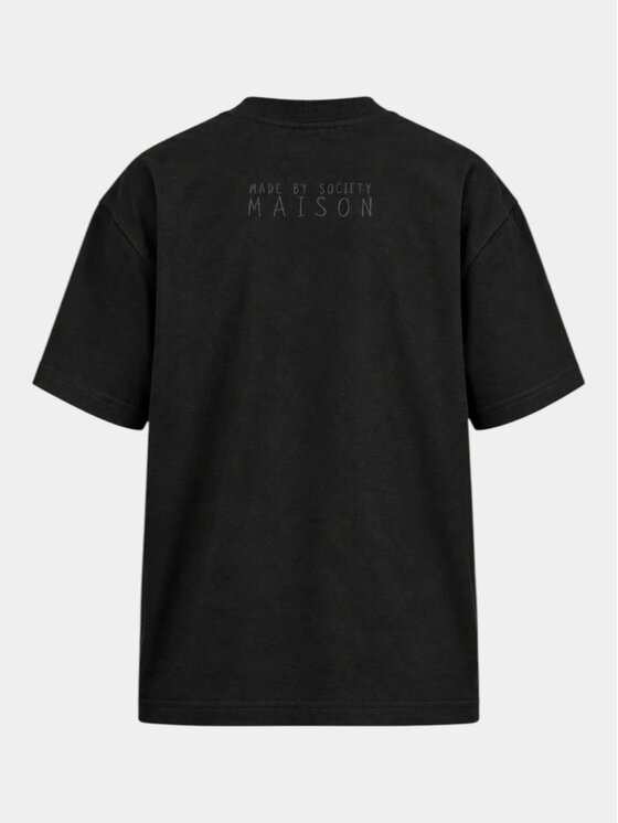 MADE BY SOCIETY MADE BY SOCIETY T-Shirt BLANK - T37849 Czarny Basic Fit