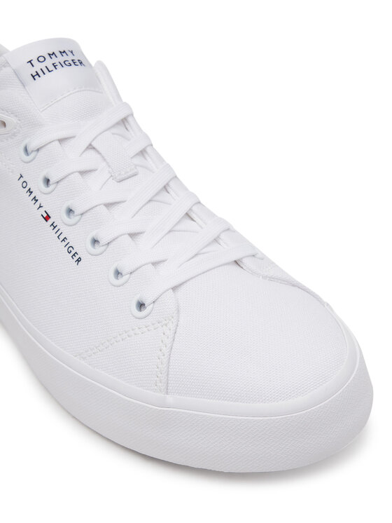 Tommy Hilfiger Tommy Hilfiger Teniși Th Hi Vulc Low Core Canvas FM0FM05396 Alb