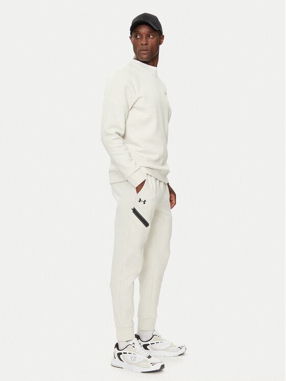 Under Armour Under Armour Spodnie dresowe UA Unstoppable 1389353 Écru Loose Fit