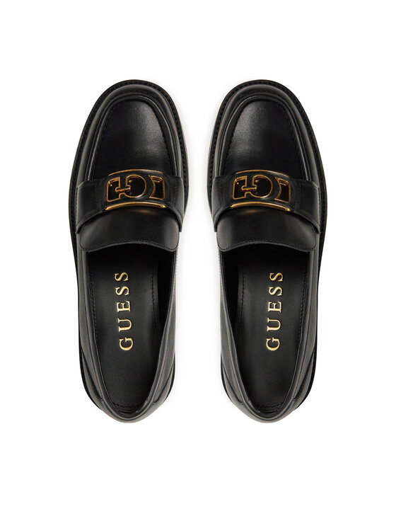 Guess Guess Loafersy FLPSHU LEA14 Czarny