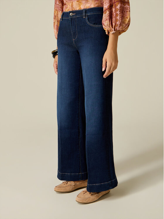 Oltre Oltre Jeans P521R309291N034 Blu Baggy Fit